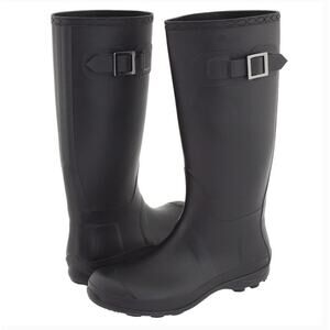 Kamik Womens Olivia Rain Boots 9 NWT Black Tall Knee High Wellies